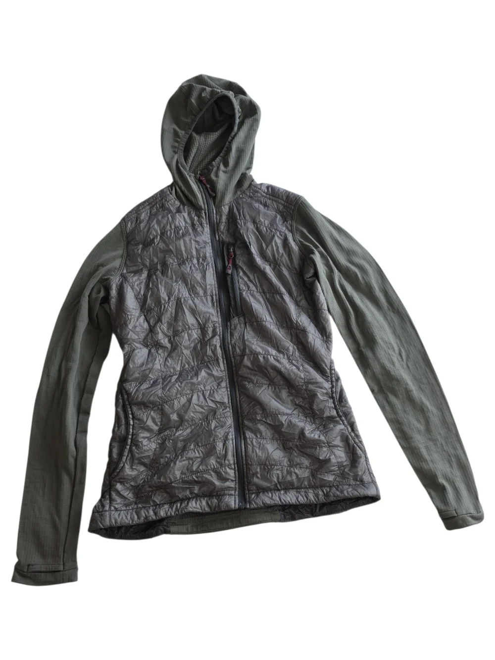 OUTDOOR RESEARCH | Deviator Hybrid Hooded Lightweight Jacket Full Zip Gray | S